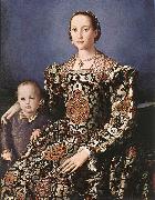 BRONZINO, Agnolo Eleonora of Toledo with her son Giovanni de  Medici oil painting artist